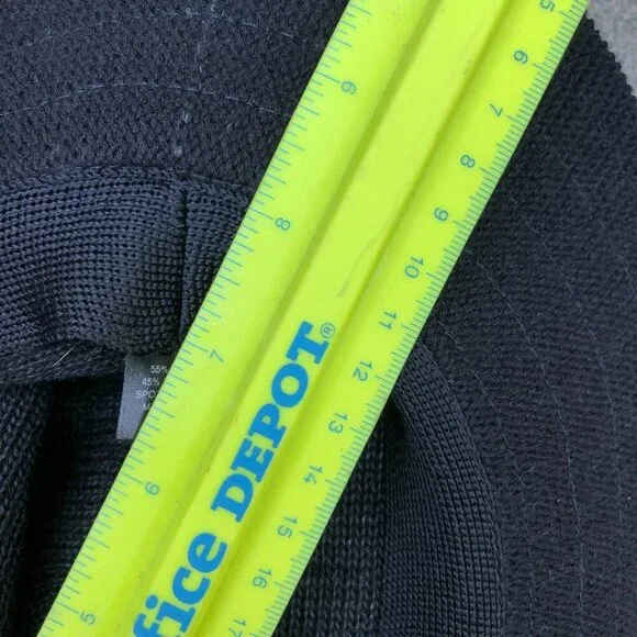 Women's Knit Sun Hat Fedora Women's Black Packable Travel Cap Cotton Blend - Picture 8 of 9